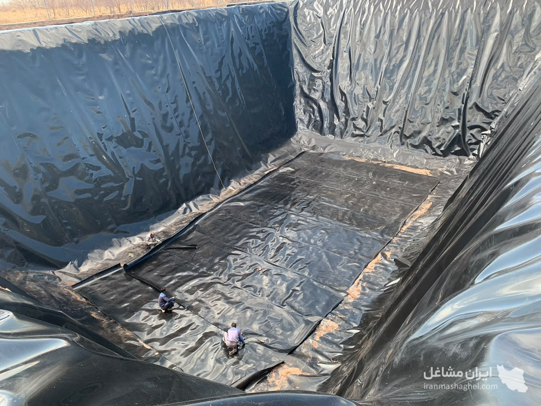 فروش و نصب ورق ژئوممبران استخر کشاورزی مهندس رستملو در نقده